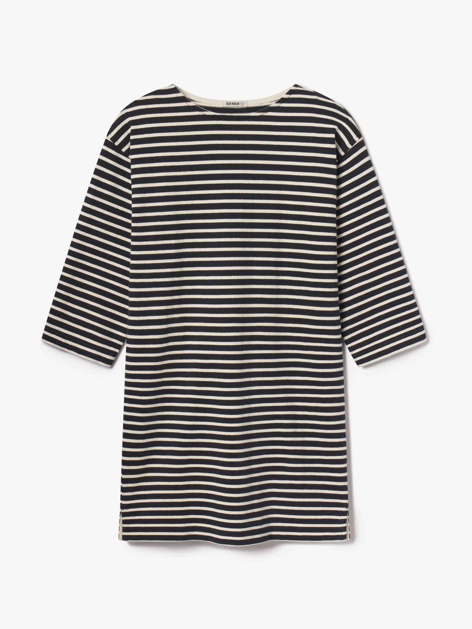 navy / natural stripe